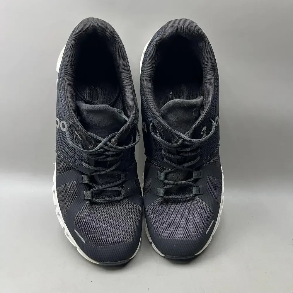 On Cloud 5 Running Shoes Women Size 8.5 Black Mesh Comfort Cushion Low Sneakers